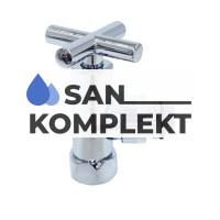 Кран угловой для полотецесущителя, крестовинный, 1/2F*1F TIM KV10-LFF042