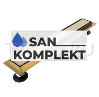 Трап для душа под плитку 70*500мм золотой глянец TIM BAD485002GP