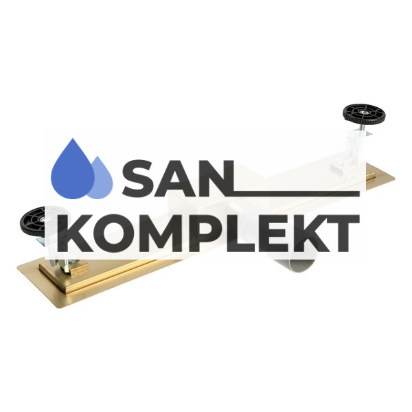 Трап для душа под плитку 70*500мм золотой глянец TIM BAD485002GP