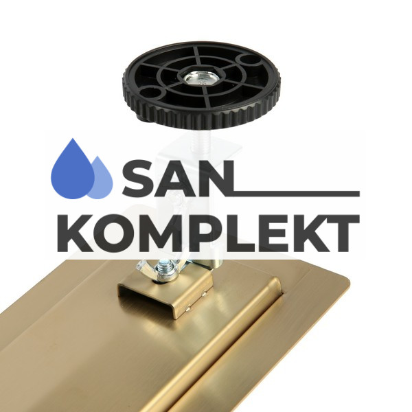 Трап для душа под плитку 70*500мм золотой глянец TIM BAD485002GP