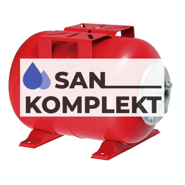 Расширительный бак горизонт. 24 литра для гор. воды, ДУ-1" TIMHC-24LD