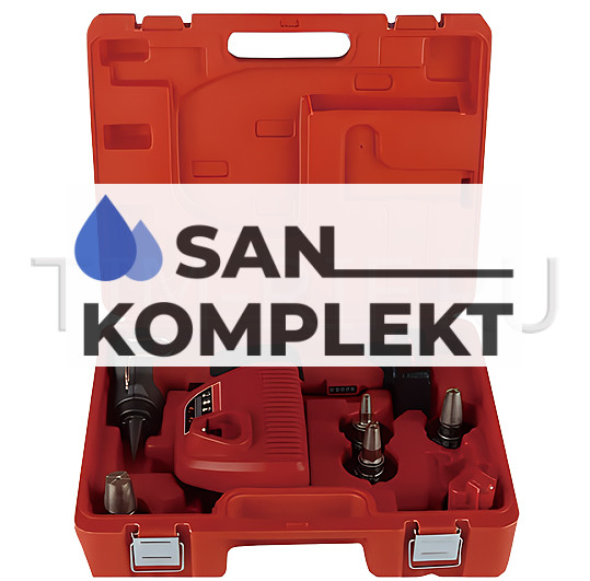 Аккумуляторный расширительный инструмент с головками для системы Q&E TIM FT-M12(1632)