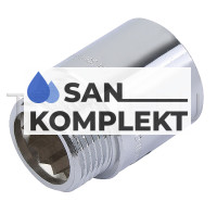 Удлинительная гайка хромированная 3/4 x 35 мм TIM SFM033-35