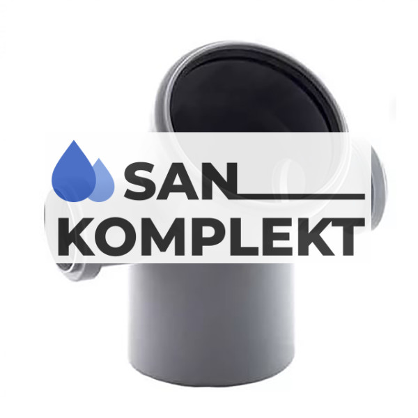 Отвод D 110х45* с выходом 50 левый+правый