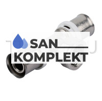 Пресс-фитинг Тройник ДУ-16*1/2*16 вн резьба никелированный TIM F-T1602FN