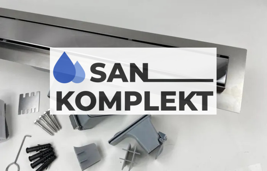 Душевой лоток 700*70 с двухсторонней решеткой (полная или под плитку) с комбинированным затвором TIM BAD717002 Profi