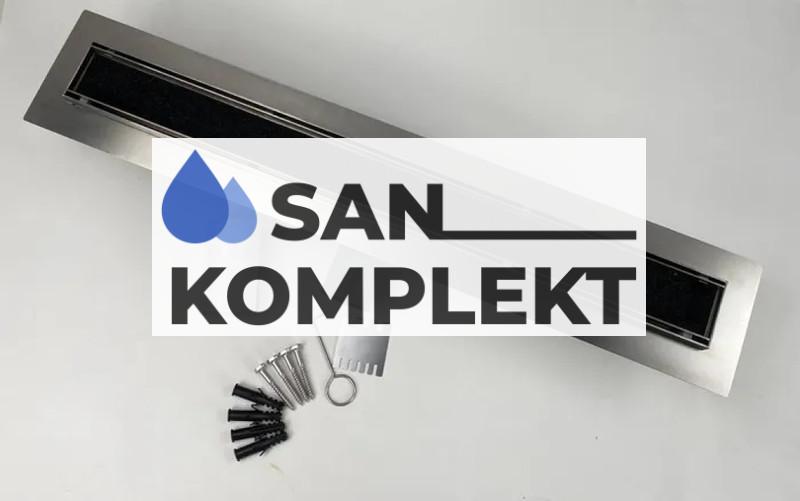 Душевой лоток 700*70 с двухсторонней решеткой (полная или под плитку) с комбинированным затвором TIM BAD717002 Profi