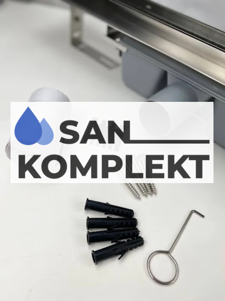 Душевой лоток 700*70 с двухсторонней решеткой (полная или под плитку) с комбинированным затвором TIM BAD717002 Profi