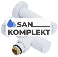 Вентиль угловой 1/2&quot;ш* 1/2&quot;ш. для полотенцесушителя белый TIM KV01-LMM022W