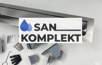 Душевой лоток 600*70 с двухсторонней решеткой (полная или под плитку) с комбинированным затвором TIM BAD716002 Profi