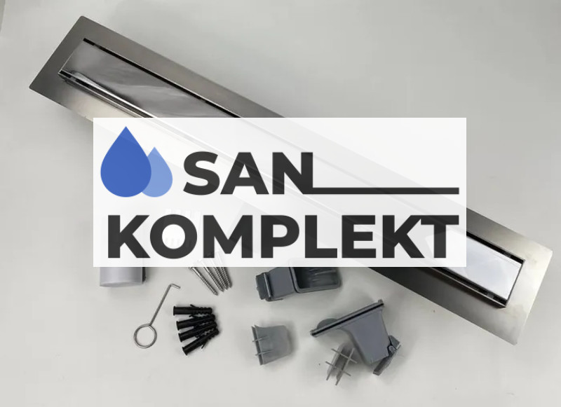 Душевой лоток 600*70 с двухсторонней решеткой (полная или под плитку) с комбинированным затвором TIM BAD716002 Profi