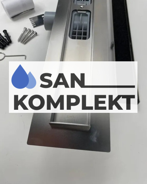 Душевой лоток 600*70 с двухсторонней решеткой (полная или под плитку) с комбинированным затвором TIM BAD716002 Profi