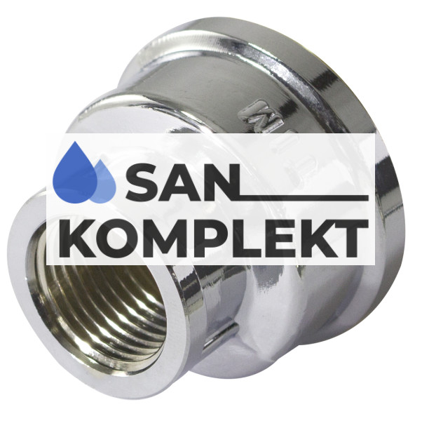 Муфта хромированная 1/2 F*3/8 F. TIM K-SF028