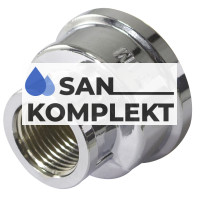 Муфта хромированная 1/2 F*3/8 F. TIM K-SF028