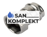 Пресс-фитинг из нержавеющей стали с накидной гайкой 54mm*2 TIM ZTI.508.005409