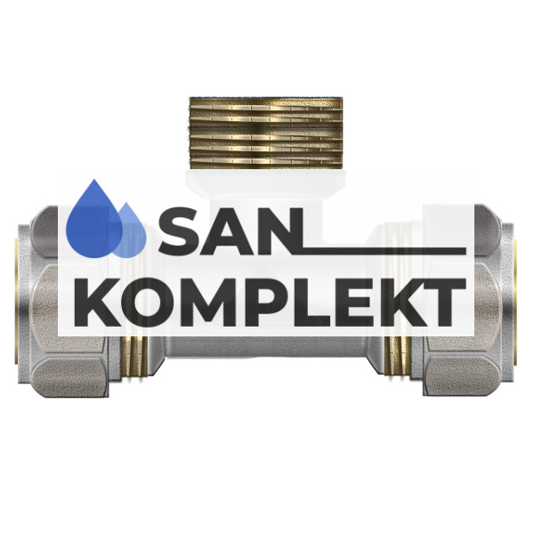 Тройник обжимной М.П 26*1*26 наружн. TIM 2605TM