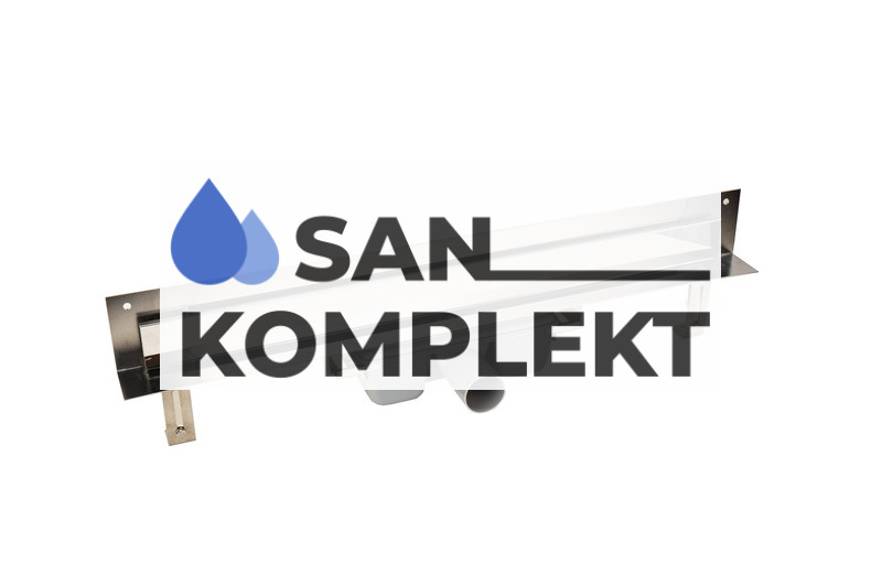 Душевой лоток 800*70 для монтажа в стену с сухим затвором и гидрозатвором накладная панель нержавеющая сталь глянец TIM BAD818002 Profi