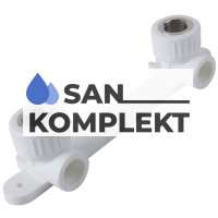 Планка PPR настенная под смеситель D20*1/2FA ASB-2024-1