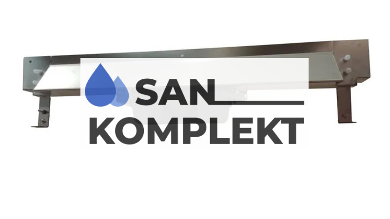 Душевой лоток для монтажа в стену с комбинированным затвором сухим затвором и гидрозатвором накладная панель нержавеющая сталь-глянец 600*70 TIM BAD816002 Profi