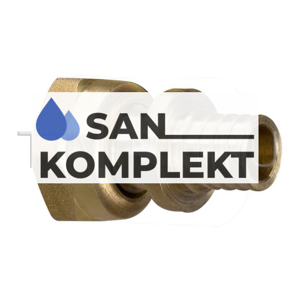Концовка для коллектора под PEX 3/4*25*(3.5) с накидной гайкой H-JS2503F