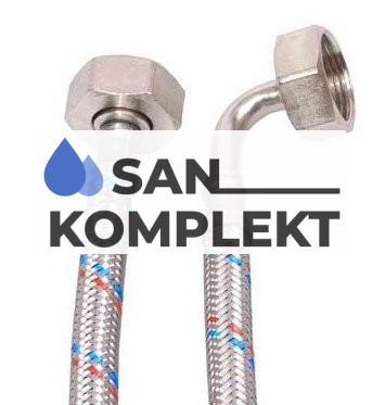 Подводка наливная для стиральной машины угловая  3/4 г-г 250см  C39-25