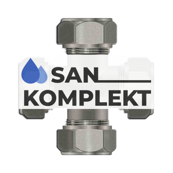 Крестовина для МП трубы ДУ-16 TIM 1616X