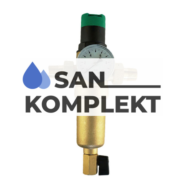 Фильтр с редуктором металлический корпус 3/4" нар-нар. TIM JH-2007