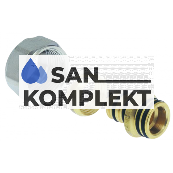 Евроконус для коллектора под сшит. пол. трубу 3/4"-20-2.0, евро TIM MFPN-E20(2.0)