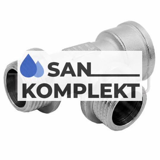 Тройник 1/2ш*1/2ш*1/2г никелированный ZEISSLER ZSr.163.0504