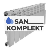 Радиатор алюминиевый 80/350/12 секций HAL5-350812 Optimum