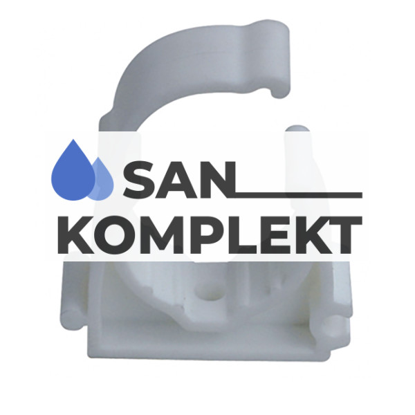 Клипса для крепления ППР труб 32  с ремешком TIM P32-2