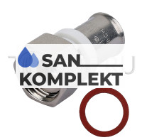 Пресс-фитинг с накидной гайкой ДУ-16*1/2 ВН. резьба под плоскую прокладку TIMF-S1602F(B)N