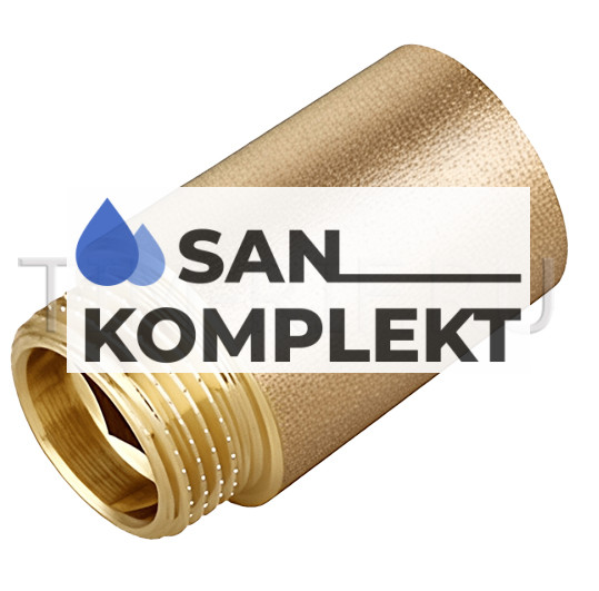 Удлинительная гайка латунная Ф-1" 15 мм. TIM SFM044D-15