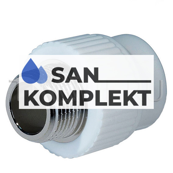 PPR Муфта комбинированная HР 40*11/2 TIM Tpp3032.0.04006s