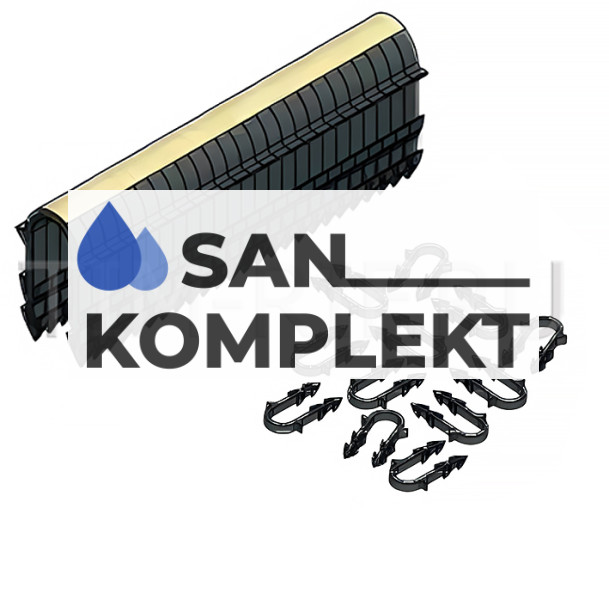 Скобы-кассет для крепления трубы теплого пола на ленте TIM P1620-4