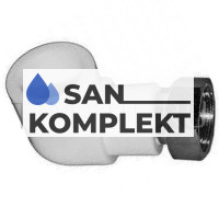 PPR Уголок 25*3/4F комбинированный с накидной гайкой TIM Tpp3052.0.02503