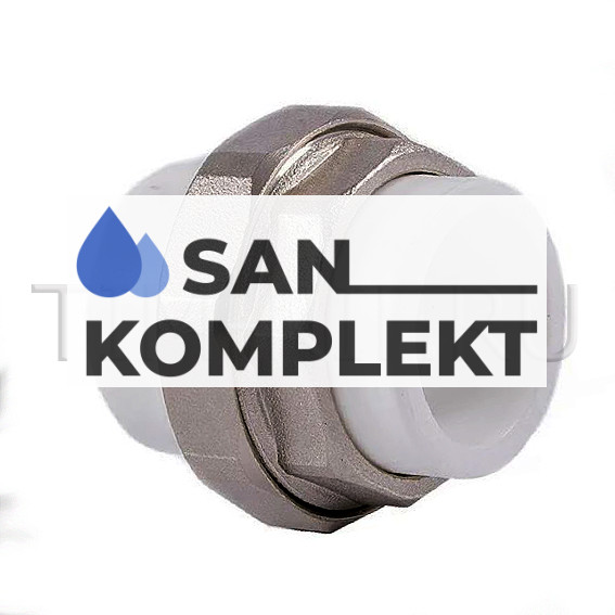 PPR муфта американка трубное соеденение D-32ММ TIM Tpp3046.0.03232