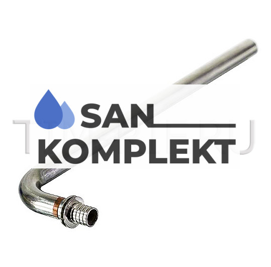 Г образная трубка для подключения радиатора 20 (2,8) х 15 мм -250 мм TIM H-L2002-25