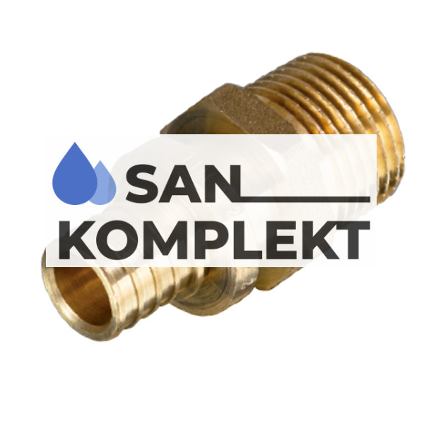 Муфта ДУ-20*(2.8)*1/2 нар. PEX под зажимную гильзу TIM H-S2002M