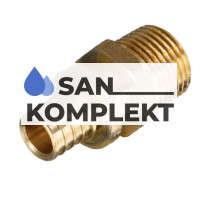 Муфта ДУ-20*(2.8)*1/2 нар. PEX под зажимную гильзу TIM H-S2002M