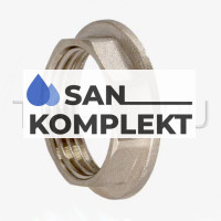 Контргайка никелированная с ребордой ДУ-&quot;1&quot;1/4 F  DF005N