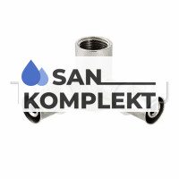 Пресс-фитинг Уголок с крепежом дубль  ДУ-20х1/2 ВН. Резьба TIM F-ZL200220FN