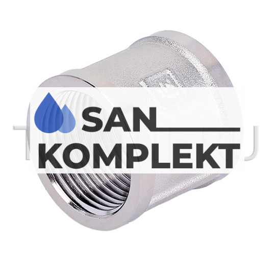 Муфта 1 г *1 г никелированная ZEISSLER ZSr.161.0306