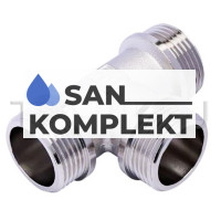 Тройник 3/4ш*3/4ш*3/4ш никелированный ZEISSLER ZSr.163.0105