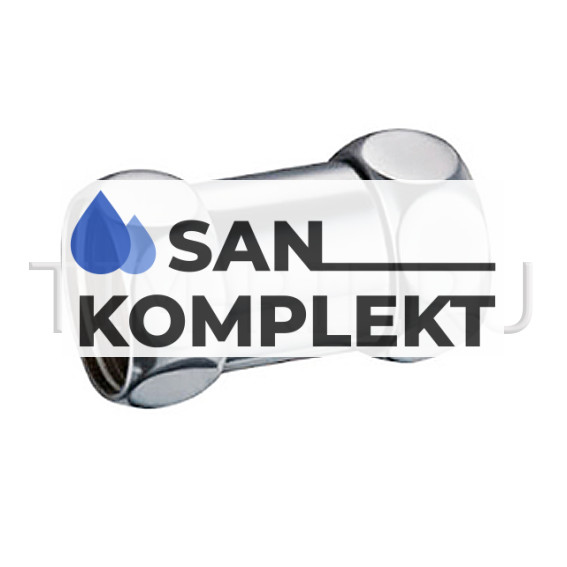 Прямые соединения 1г*3/4г с двумя накидными гайками для полотенцесушителя хром TIM K5-SFF043