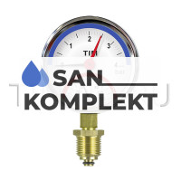 Термоманометр радиальный 63мм на 10 бар TIM Y-63-10