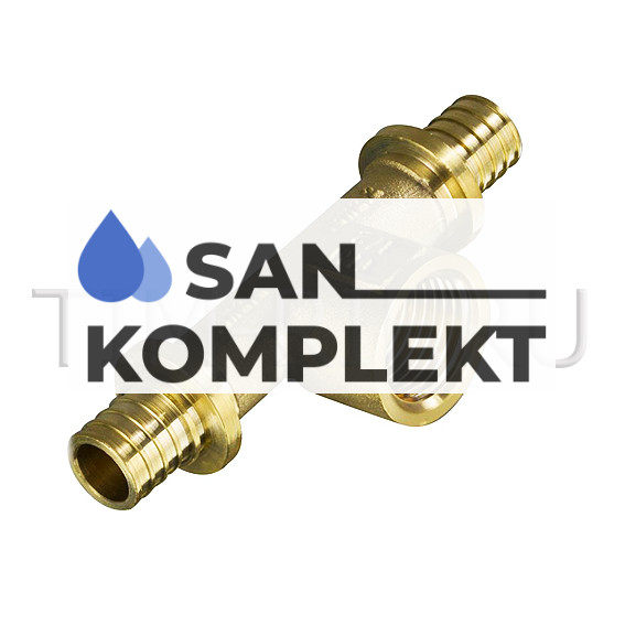 Тройник ДУ-16*(2.2)*3/4 внутр. PEX под зажимную гильзу TIM H-T1603F