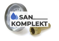 Термометр с гильзой TIM Y-63A-50-120