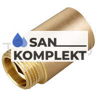 Удлинительная гайка латунная Ф-3/4 30 мм. TIM SFM033D-30