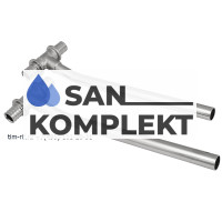 Т-образная труба из нержавеющей стали для подключения радиатора 16х2.2-25 TIM H-T1616-25